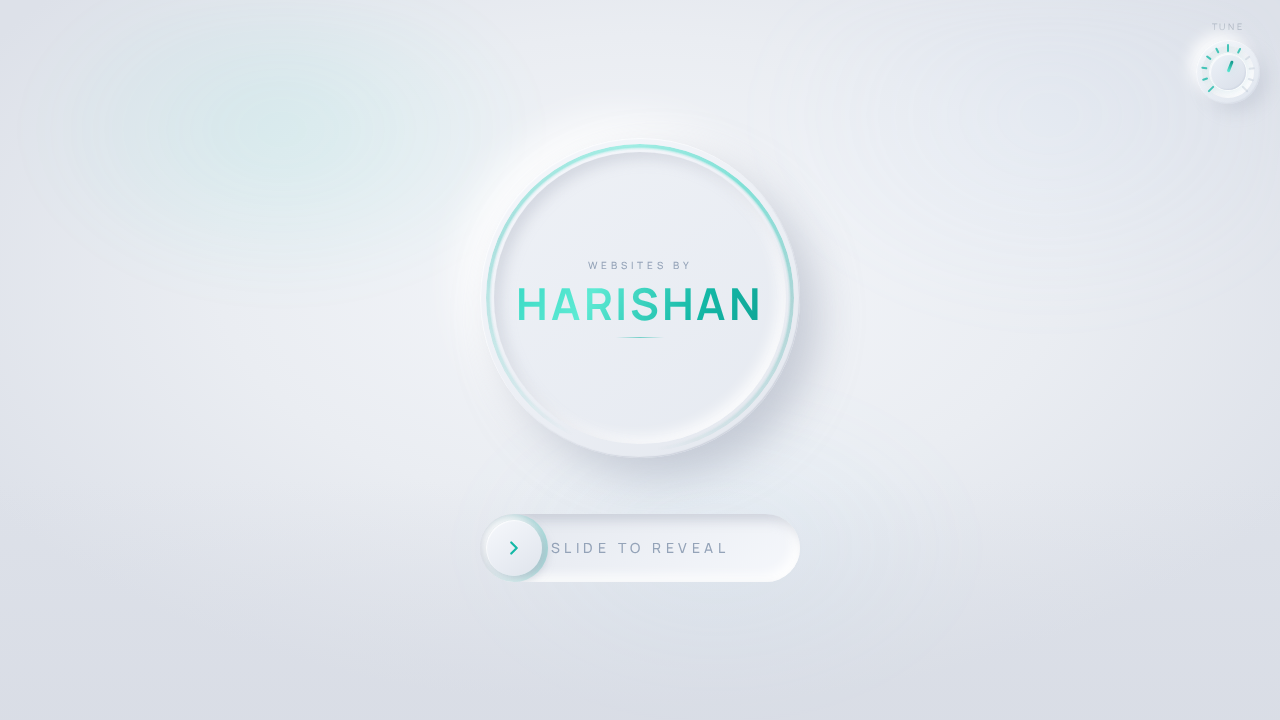 Websites by Harishan interface preview